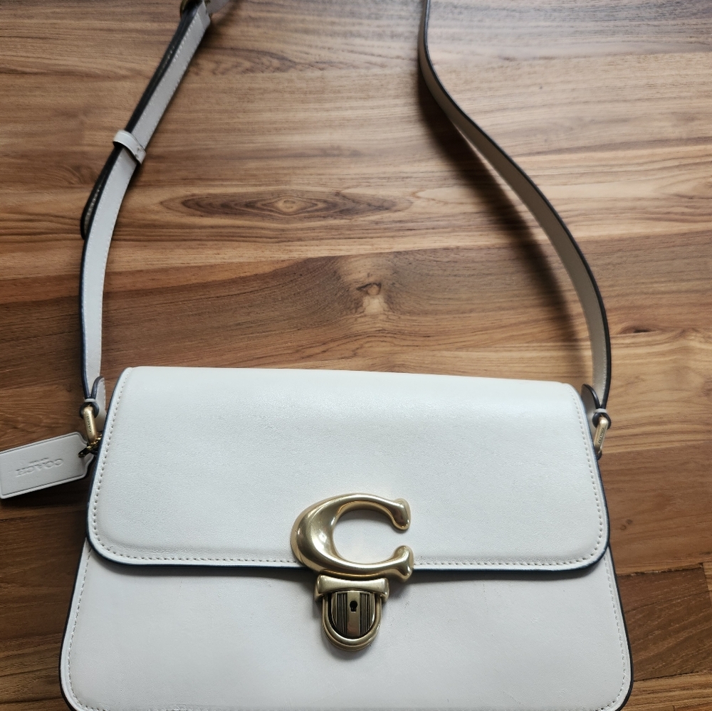 Coach Studio Cream Leather Crossbody Bag
